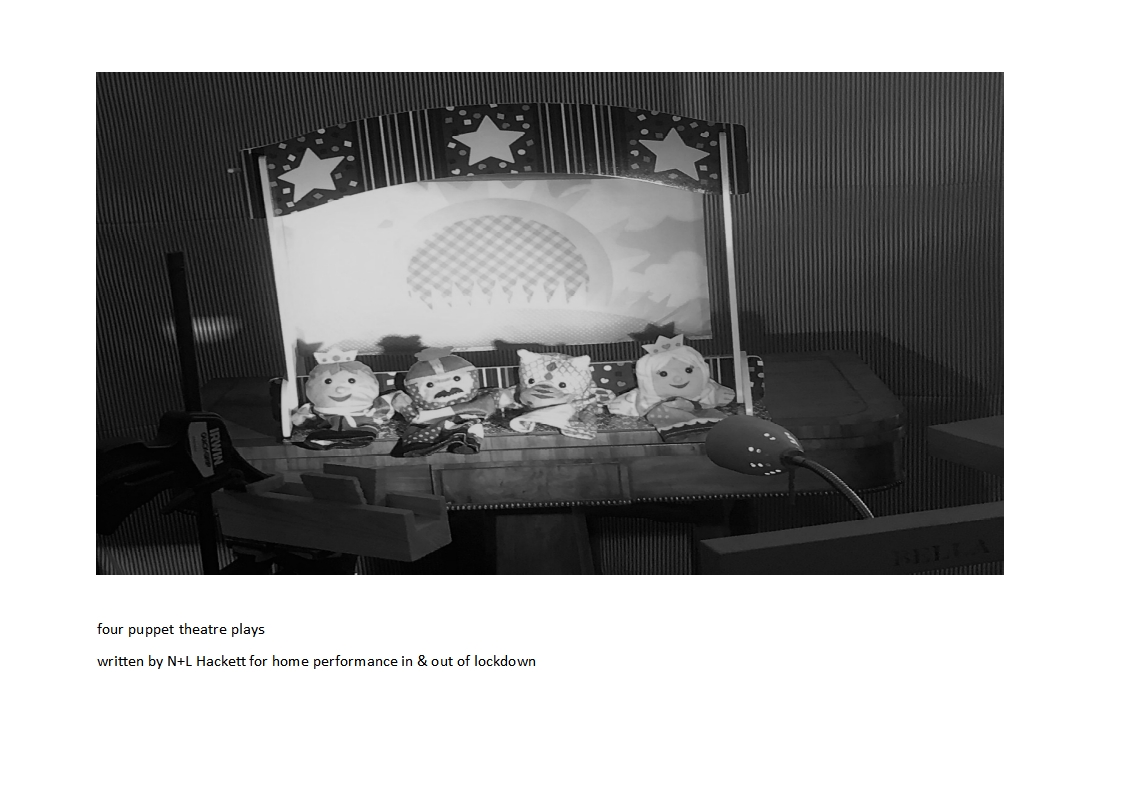 Book Cover Four Puppet Theatre Plays for Lockdown